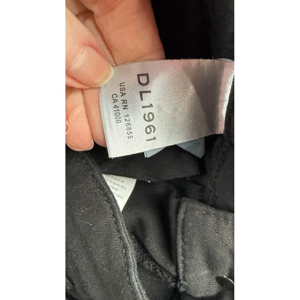 DL1961 Women's Black FARROW SKINNY Hi-Rise Instasculpt Ankle Jean Sz 26 - Picture 8 of 9